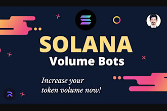 setup telegram solana bot, voulme bot, blockchain bot, pump fun bot on sol, eth