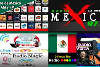promote and broadcast in rotation airplay on 5 top italy, mexico radio stations