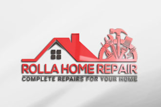 do real estate, construction, home and plumbing logo