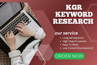 do provide kgr keyword research for your SEO ranking