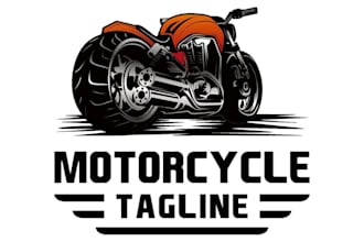a cool motorcycle garage logo