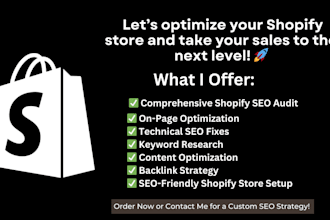 do shopify SEO to boost traffic and ecommerce website sales
