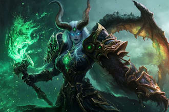 draw a world of warcraft wow character for you