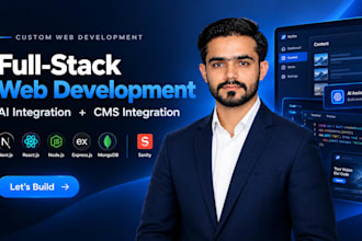 develop a custom full stack website with ai and cms integration