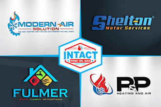 do plumbing heating handyman oil gas real estate logo