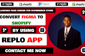 convert figma to shopify by using replo