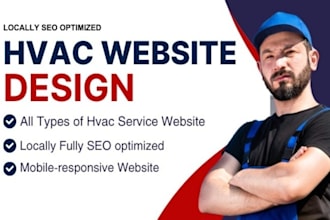design hvac website with local SEO, gmb, revamp hvac contractor website