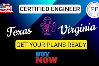 review stamp as licensed civil and structural engineer in texas and virginia