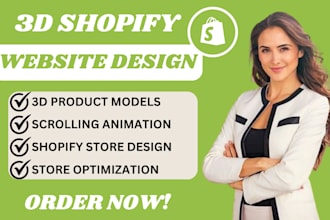 3d shopify website 3d animated website scrolling animation shopify online store