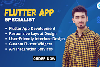 build mobile responsive, ecommerce and booking flutter app for any business