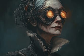 draw fantasy or dark creepy horror art illustration