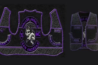make custom fivem clothings, mc kuttes both patch, fivem eup biker vests, police