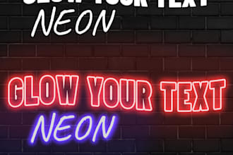 design custom neon text with acrylic