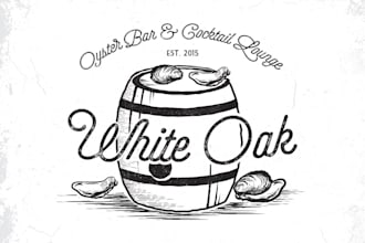 design oyster bar cocktail lounge logo