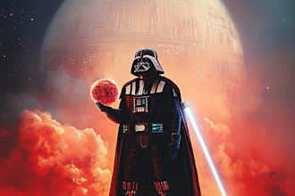 do star wars sci fi character art, game character for you