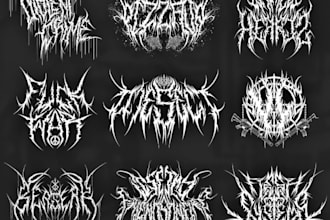 design your black, slamming, brutal, death metal band logo