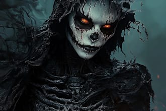 create images for characters in horror and dark fantasy