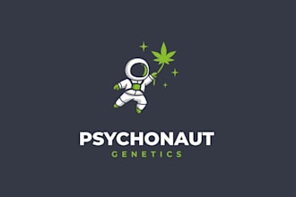design premium cannabis genetics company logo