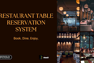 create a user friendly and stylish reservation system for your restaurant