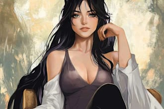 create cute anime portrait