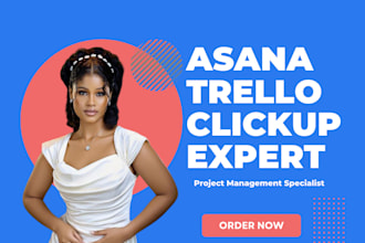 customized and setup workflow on trello, asana, and clickup