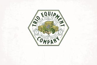 design trio equipment company logo
