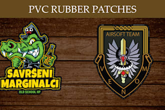 do rubber patches design and badges
