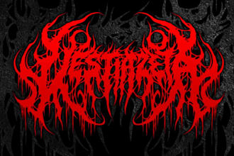 create black metal, slam, death metal logo design band