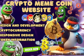 build meme coin website, crypto meme website pepe, memecoin