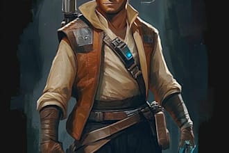draw your star wars sci fi character art