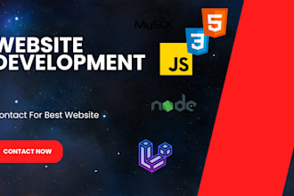 develop website using laravel