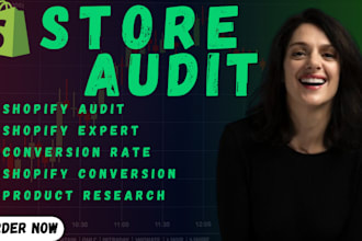 audit your shopify store expert product research dropshipping conversion rate