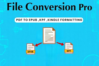 convert pdf to epub , word to epub for amazon kdp formatting