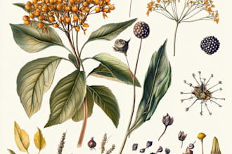 create botanical illustration art for you