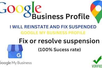 reinstate your suspended google my business profile gmb