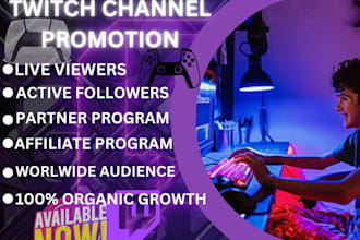 organically boost your twitch channel and increase your live viewers