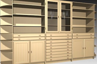 do woodworking 2d 3d model of furniture and technical drawing and cad design