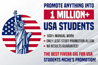 promote anything into 10 00 000 USA students