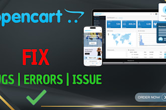 create, customize and fix your opencart website