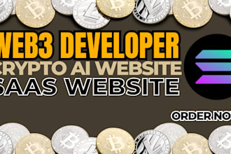 develop stunning web3, solana memecoin or ai crypto website