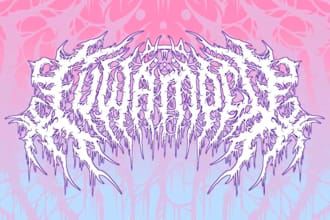 design a professional and detailed death metal logo