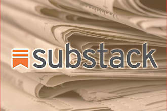 add massive promotion to substack, substack page, link to active audience