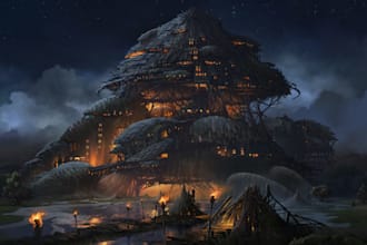 deliver stl file of 3d landscape environment,diorama miniature,building,3d print