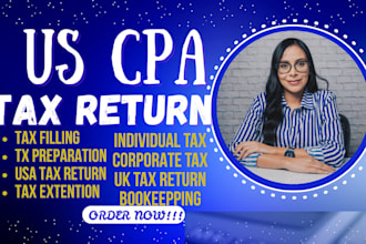 do US tax filing, US tax returns, llc tax, business tax 1120 5472 1040 cpa