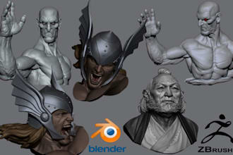 sculpt 3d model 3d helmet design 3d head model 3d bust sculpture for 3d printing