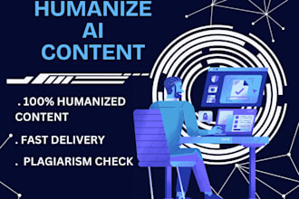 edit, rewrite, and humanize ai generated  content