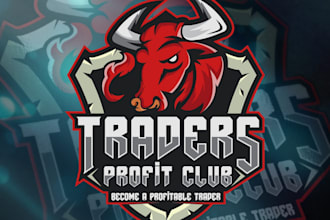 design a modern traders profit logo financial success branding