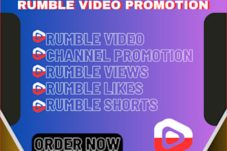 do promotion for your rumble channel to reach more followers and viewers