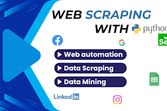 use python for web scraping and data scraping