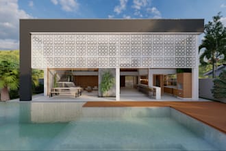 renovate architecture home, house elevation, landscape bar, remodel restaurant